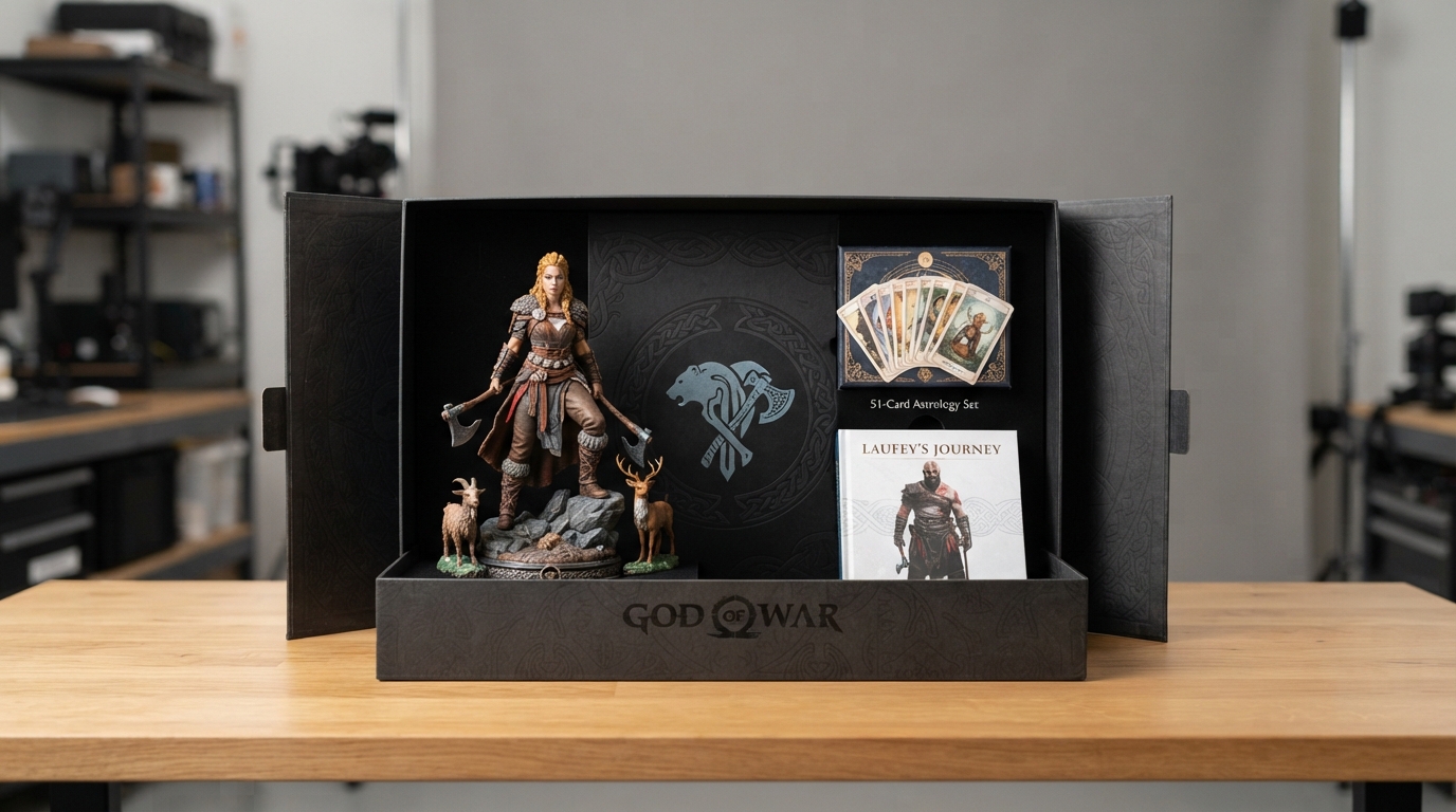 ภาพสร้างด้วย AI (ไม่ใช่ภาพถ่ายจริง) ประกอบข่าว Sony เปิดกล่องสะสม God of War Laufey ราคา 150 ดอลลาร์ ไม่มีตัวเกมในกล่อง
