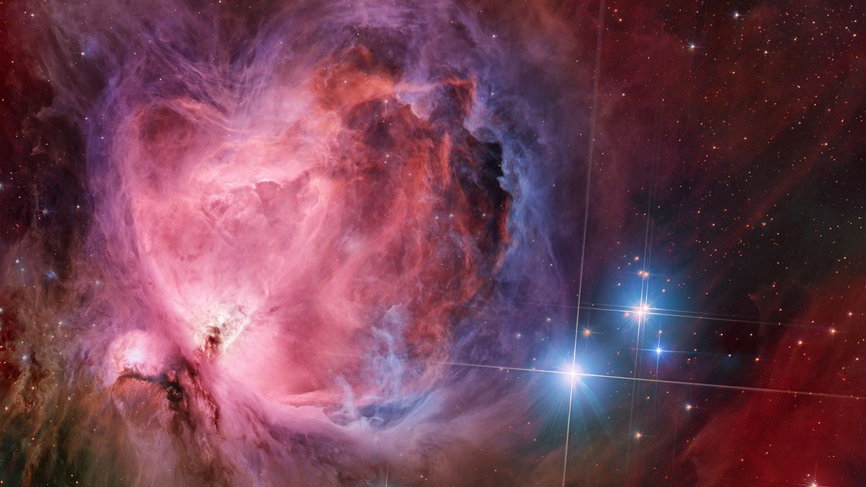 ภาพจาก NASA ประกอบข่าว NASA เผยภาพลึกเนบิวลานายพราน M42 เห็นกลุ่มฝุ่นแก๊สชัดเจนเป็นพิเศษ