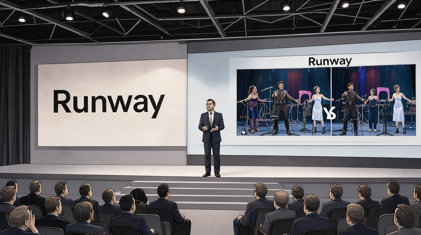 ภาพสร้างด้วย AI (ไม่ใช่ภาพถ่ายจริง) ประกอบข่าว CEO ของ Runway มอง AI อาจแทนนักแสดงได้ ด้าน Nvidia เชื่อฝีมือแสดงสดของนักแสดงไม่มีวันหายไป