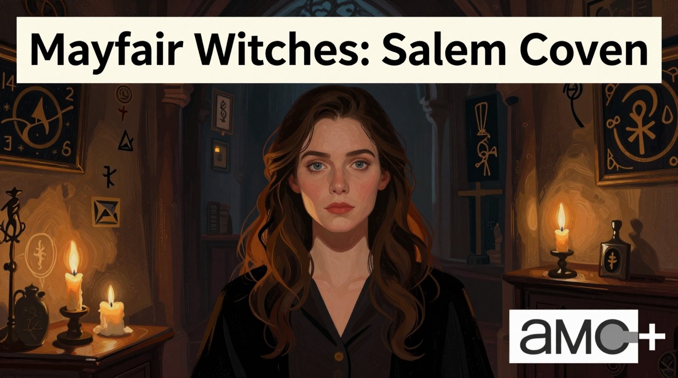 ภาพสร้างด้วย AI (ไม่ใช่ภาพถ่ายจริง) ประกอบข่าว AMC+ ประกาศชื่อซีซัน 3 'Mayfair Witches: Salem Coven' พร้อมวันฉาย 30 ธันวาคม