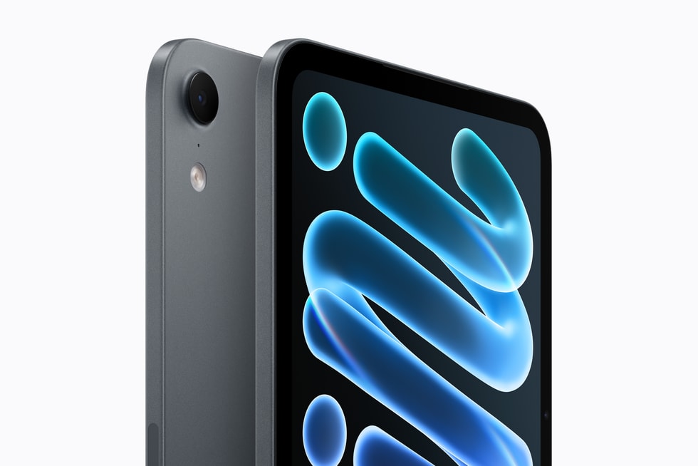 iPad mini สองเครื่องวางแสดงด้านหน้าและด้านหลัง