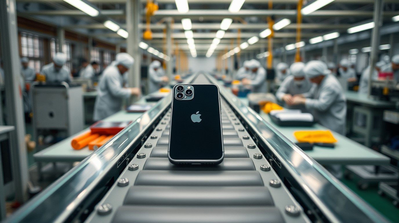 ภาพสร้างด้วย AI (ไม่ใช่ภาพถ่ายจริง) ประกอบข่าว มีรายงานว่า Apple อาจสั่งลดผลิตชิ้นส่วน iPhone 18 Pro ลงอย่างน้อย 15%