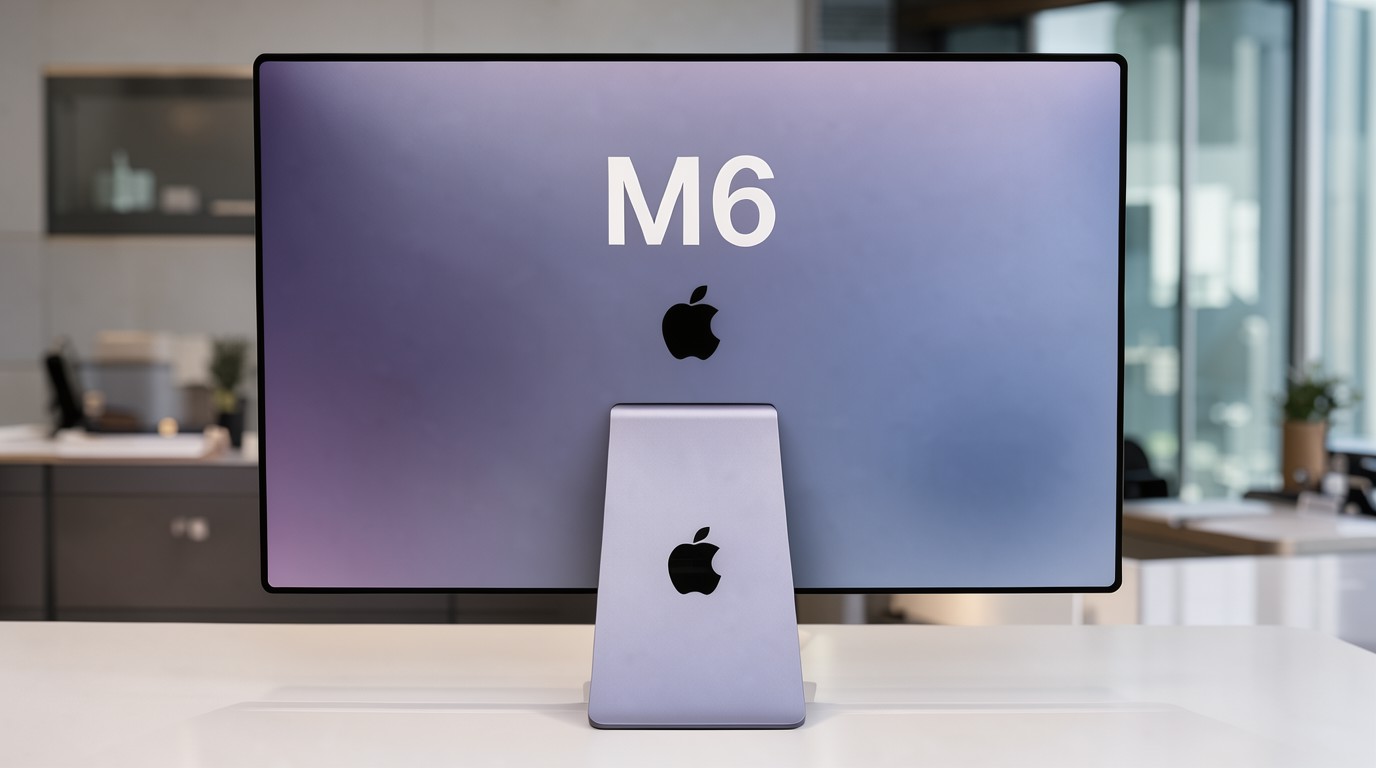 ภาพสร้างด้วย AI (ไม่ใช่ภาพถ่ายจริง) ประกอบข่าว Apple อัปเดต iMac เป็นชิป M6 ราคาเริ่ม 1,499 ดอลลาร์