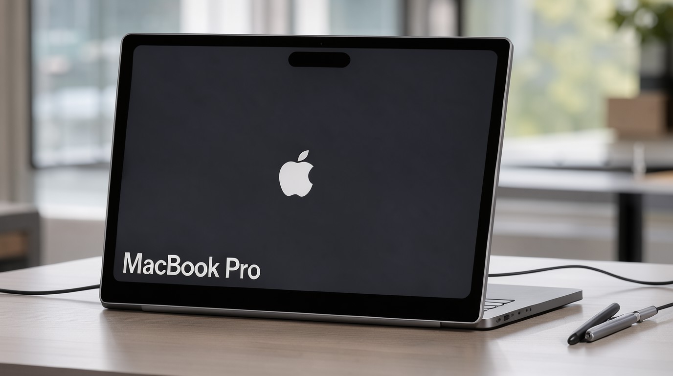 ภาพสร้างด้วย AI (ไม่ใช่ภาพถ่ายจริง) ประกอบข่าว Apple อาจเปิดตัว MacBook Pro จอสัมผัสตัวแรก 27 ต.ค. คาดวางขาย 6 พ.ย.