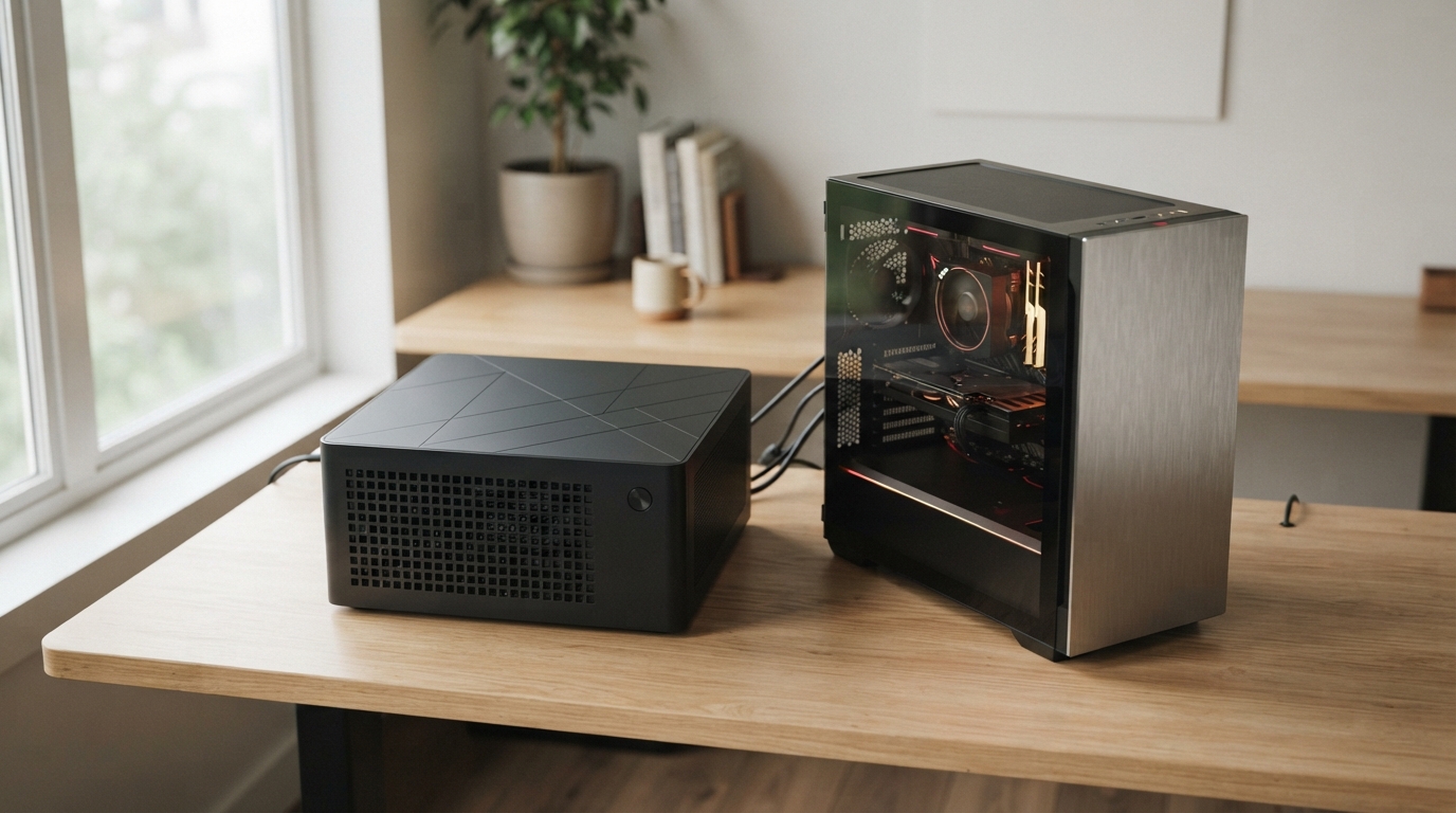 ภาพสร้างด้วย AI (ไม่ใช่ภาพถ่ายจริง) ประกอบข่าว Asus เปิดสเปก ProArt GR1X มินิพีซี RTX Spark ยังไม่มีราคา ขณะ AMD มีรุ่น 192GB แล้ว