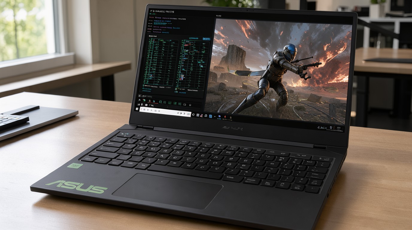 ภาพสร้างด้วย AI (ไม่ใช่ภาพถ่ายจริง) ประกอบข่าว ASUS ProArt P16 ชิป NVIDIA RTX Spark ราคาเริ่ม 2,800 ดอลลาร์ รุ่นทดสอบพุ่งถึง 7,000 ดอลลาร์