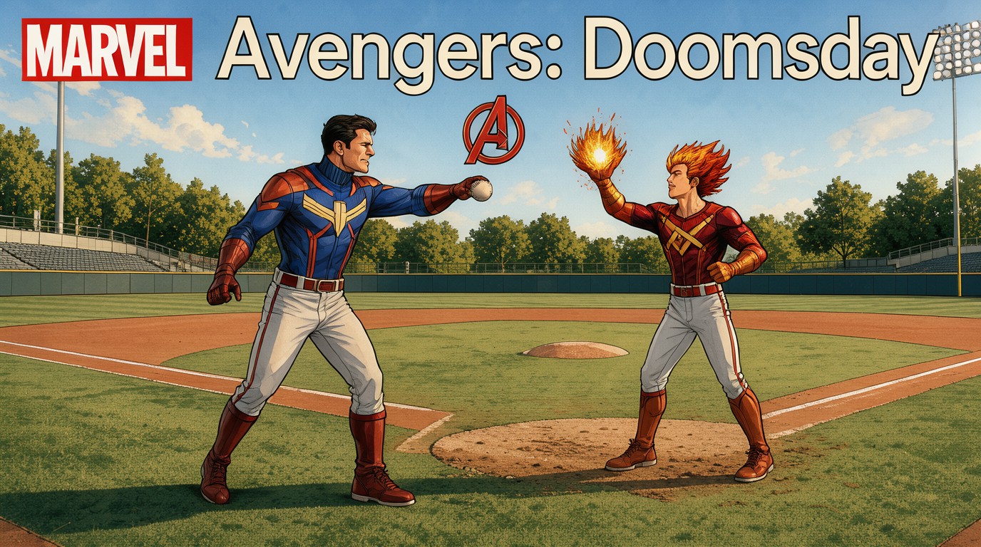 ภาพสร้างด้วย AI (ไม่ใช่ภาพถ่ายจริง) ประกอบข่าว MLB ฉายคลิปพิเศษ Avengers: Doomsday ช่วง World Series ก่อนฉาย 18 ธ.ค.