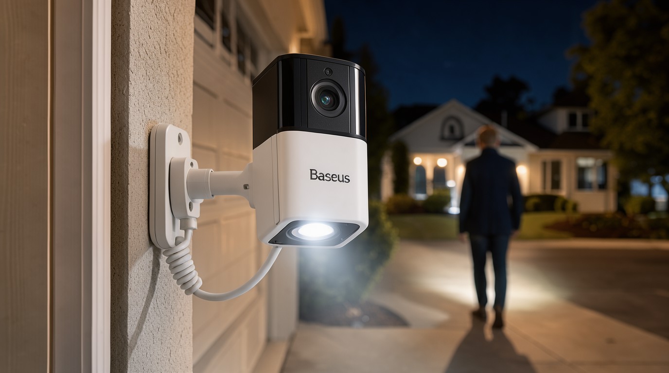 ภาพสร้างด้วย AI (ไม่ใช่ภาพถ่ายจริง) ประกอบข่าว Baseus เปิดตัวกล้องวงจรปิด U2 Pro มีสปอตไลต์ไล่ตามคนเดินผ่าน ราคา 269.99 ดอลลาร์