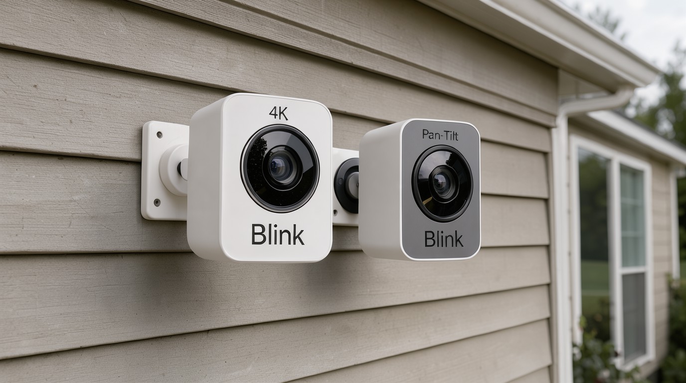 ภาพสร้างด้วย AI (ไม่ใช่ภาพถ่ายจริง) ประกอบข่าว Blink เปิดกล้องวงจรปิด 5 รุ่นใหม่ ตัวแรกที่รองรับ 4K และมีกล้อง pan-tilt ใช้แบตเตอรี่