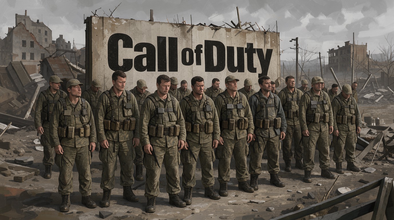 ภาพสร้างด้วย AI (ไม่ใช่ภาพถ่ายจริง) ประกอบข่าว ผู้กำกับหนัง Call of Duty บอกจะเล่าถึง ต้นทุนของสงคราม ไม่ใช่แค่ฉากยิงกัน