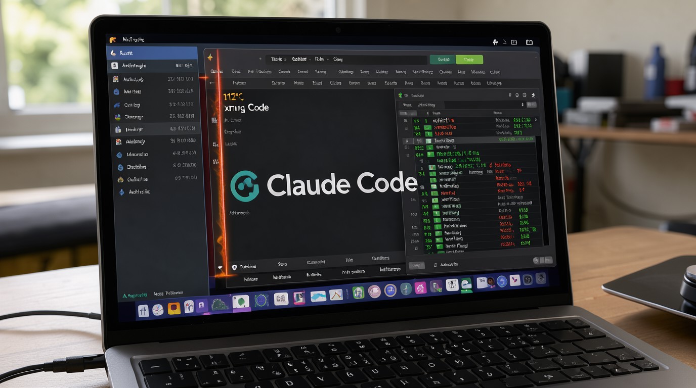 ภาพสร้างด้วย AI (ไม่ใช่ภาพถ่ายจริง) ประกอบข่าว Claude Code จับได้มัลแวร์ขุดคริปโตแอบทำงานจนเครื่อง Mac ร้อนจี๋ 112 องศา