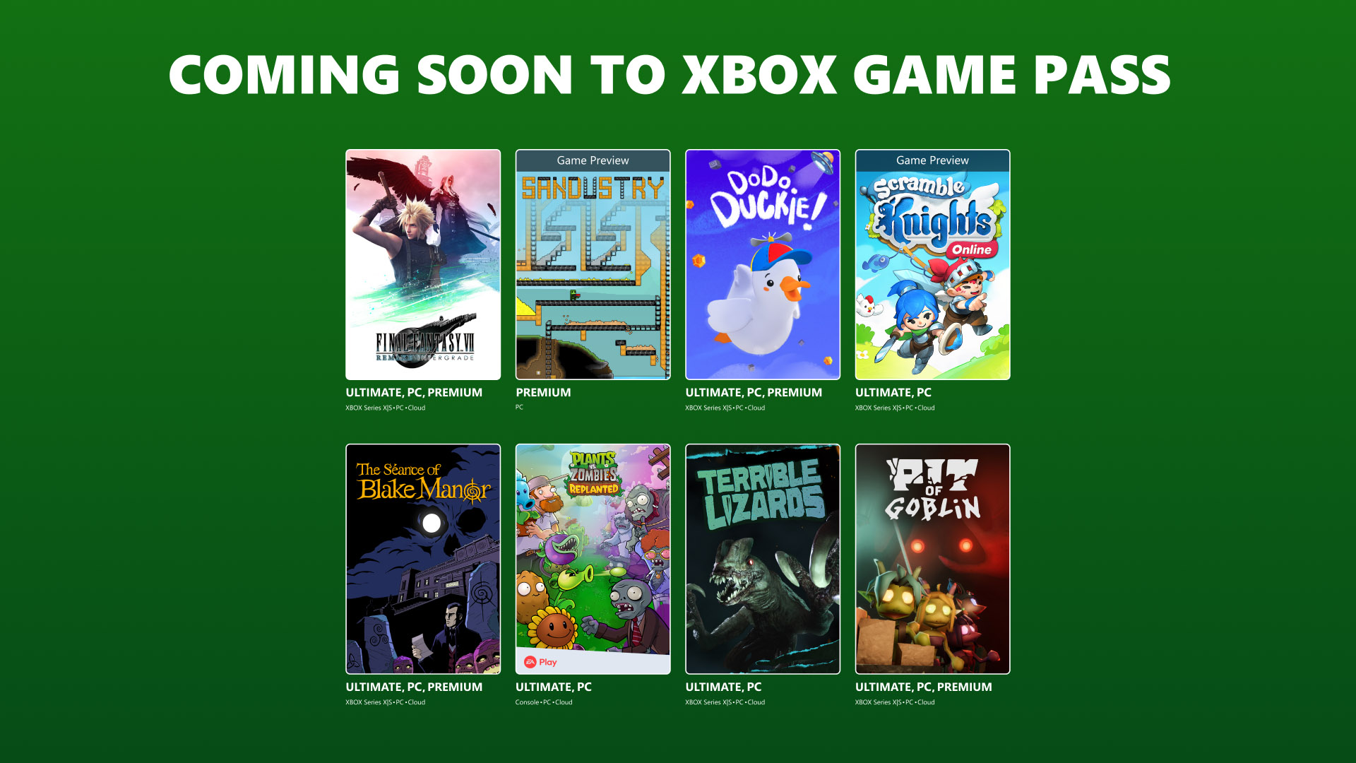 ภาพจาก Xbox ประกอบข่าว Xbox Game Pass เตรียมเพิ่ม Final Fantasy VII Remake Intergrade และเกมใหม่อีกชุด