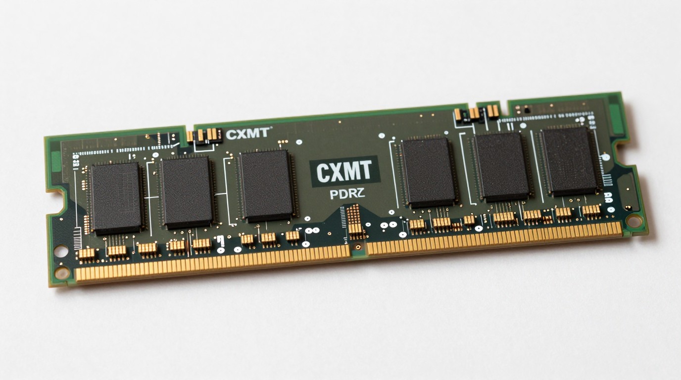 ภาพสร้างด้วย AI (ไม่ใช่ภาพถ่ายจริง) ประกอบข่าว CXMT เผยจะเปิดตัว server DDR5 RDIMM แบบ 4F² ตัวแรกภายในสิ้นปี 2026