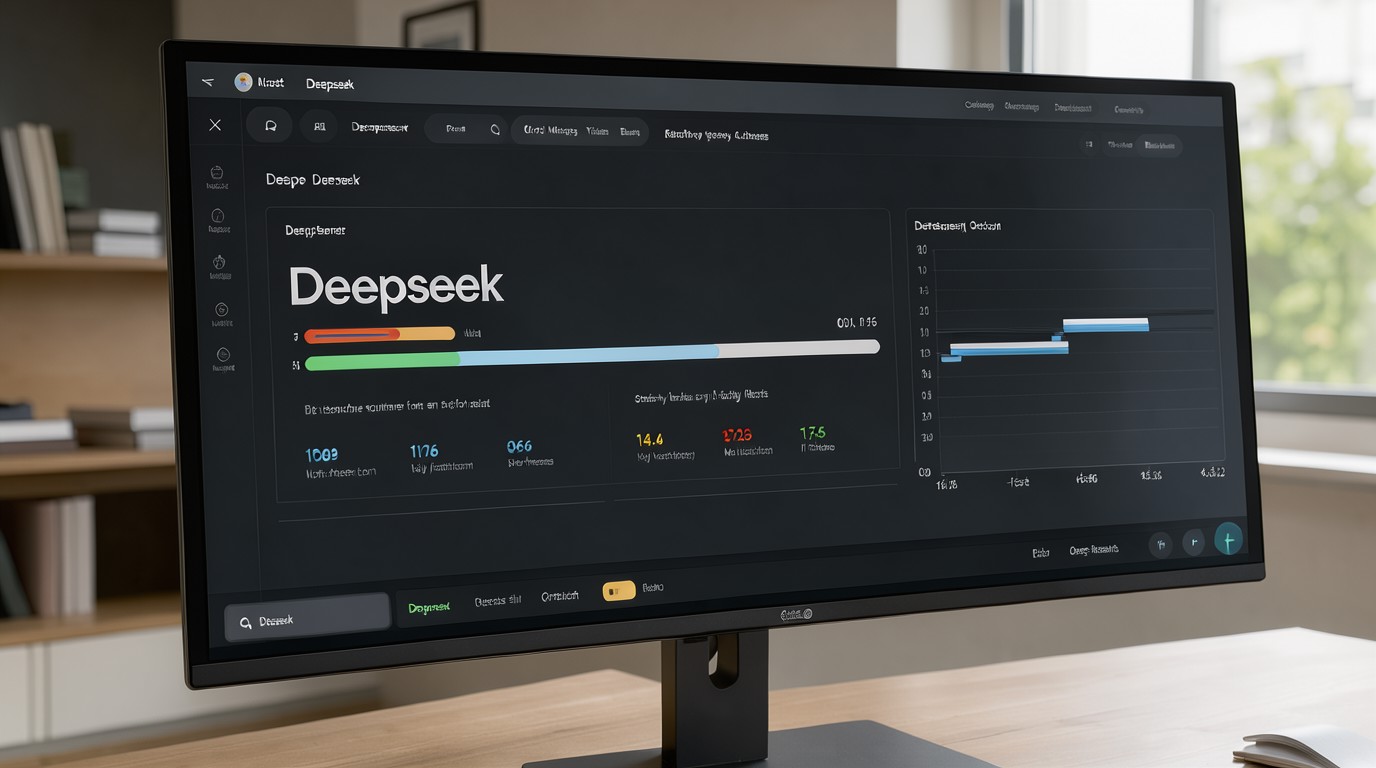 ภาพสร้างด้วย AI (ไม่ใช่ภาพถ่ายจริง) ประกอบข่าว Deepseek อัปเดต V4.1 Flash เป็น revision 1017 ฉลาดขึ้น ราคาถูก แต่ยังหลอนเก่ง