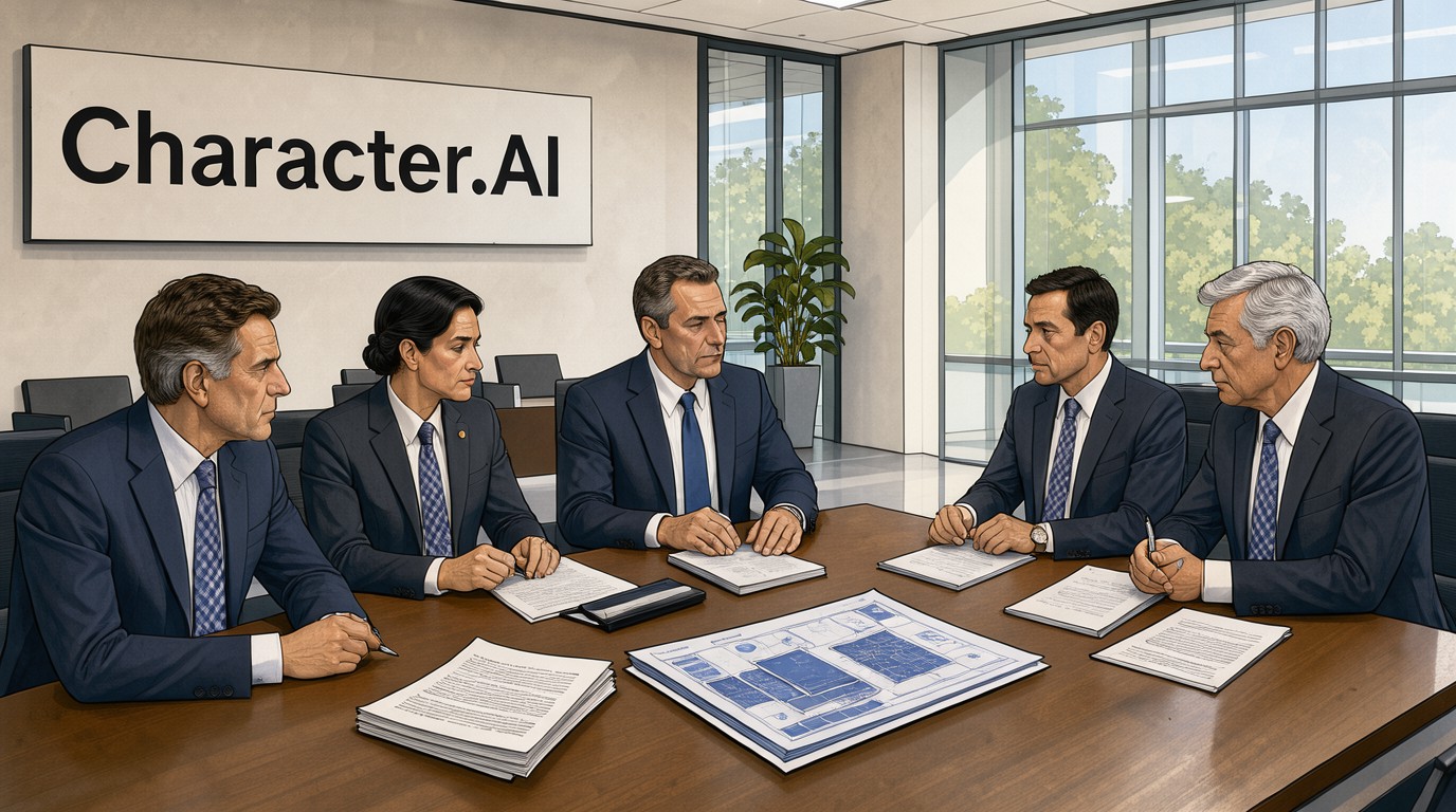 ภาพสร้างด้วย AI (ไม่ใช่ภาพถ่ายจริง) ประกอบข่าว Character.AI ล้มละลาย เปิดทางให้ Disney ดึงพนักงานไปทำงาน อาจได้เทคโนโลยีไปด้วย