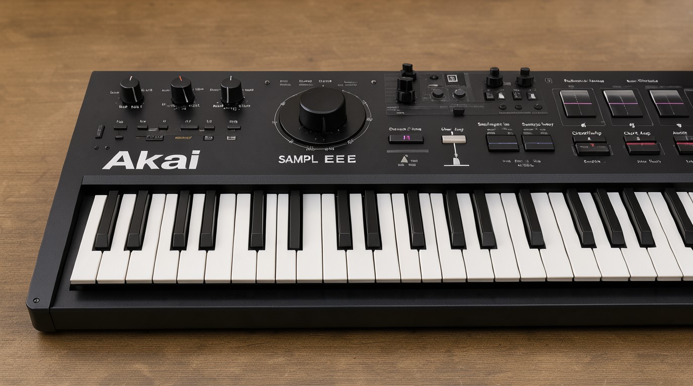 ภาพสร้างด้วย AI (ไม่ใช่ภาพถ่ายจริง) ประกอบข่าว Akai ทีเซอร์ MPC Sample Key ผ่าน Instagram เตรียมเปิดซอร์สซอฟต์แวร์