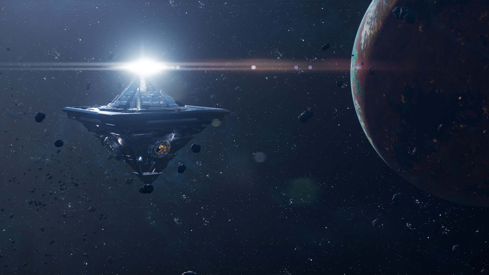 ภาพโปรโมตทางการจาก Snail Games USA ประกอบข่าว IGN เผยภาพเอ็กซ์คลูซีฟ For the Stars เกมเอาชีวิตรอดบนดาวต่างระบบแบบมัลติเพลเยอร์