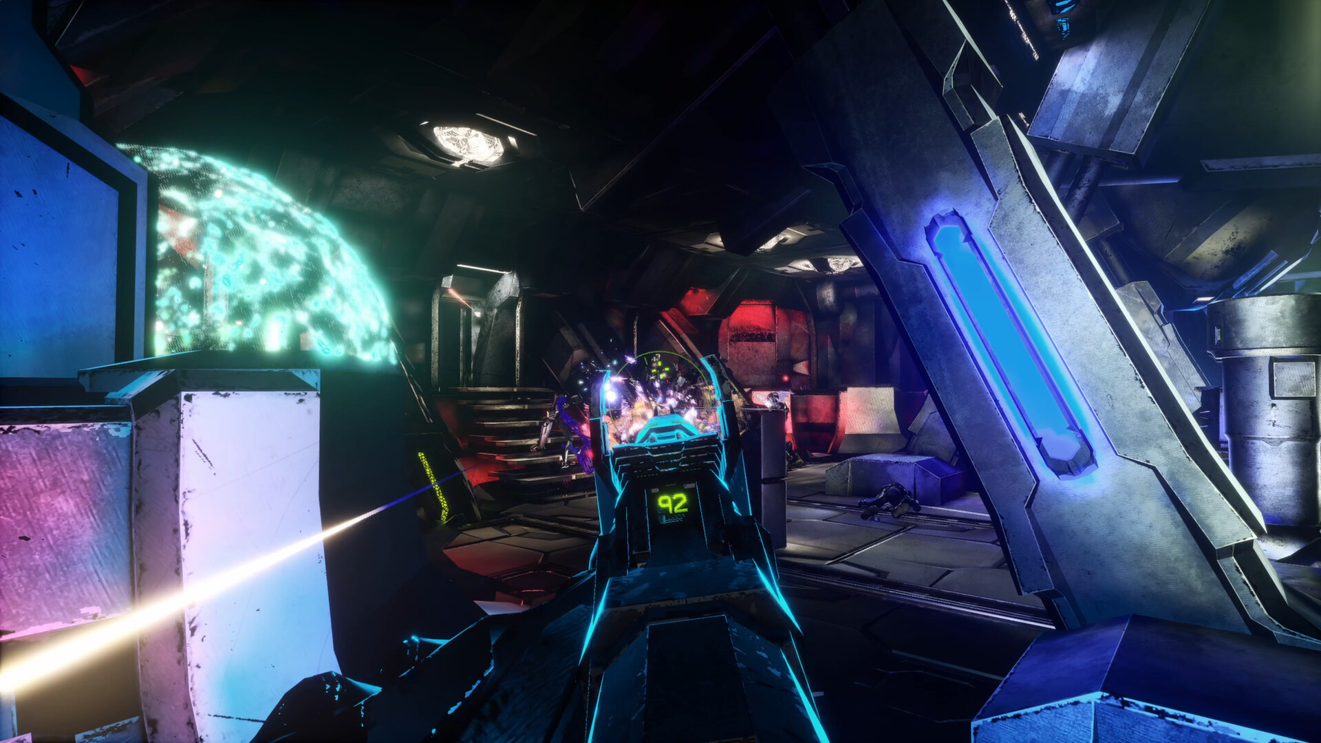 ภาพโปรโมตทางการจาก POLARITYONE / VRAL Games ประกอบข่าว Exoshock เกมยิง VR แนวโคออปเปิด Early Access แล้วบน Quest 3 และ PC VR ราคา 19.99 ดอลลาร์
