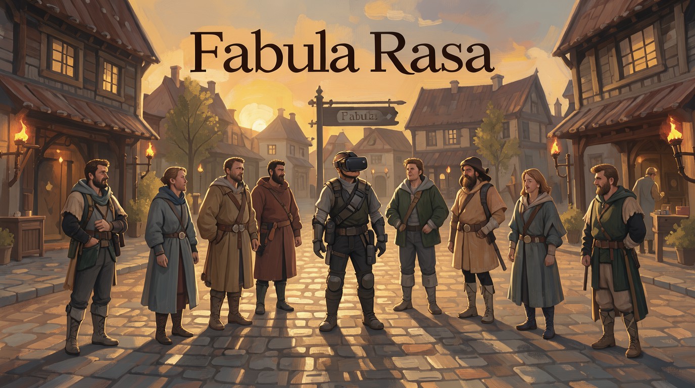 ภาพสร้างด้วย AI (ไม่ใช่ภาพถ่ายจริง) ประกอบข่าว Fabula Rasa เกม VR คุยกับ NPC ด้วย AI ลง Quest 12 พฤศจิกายน