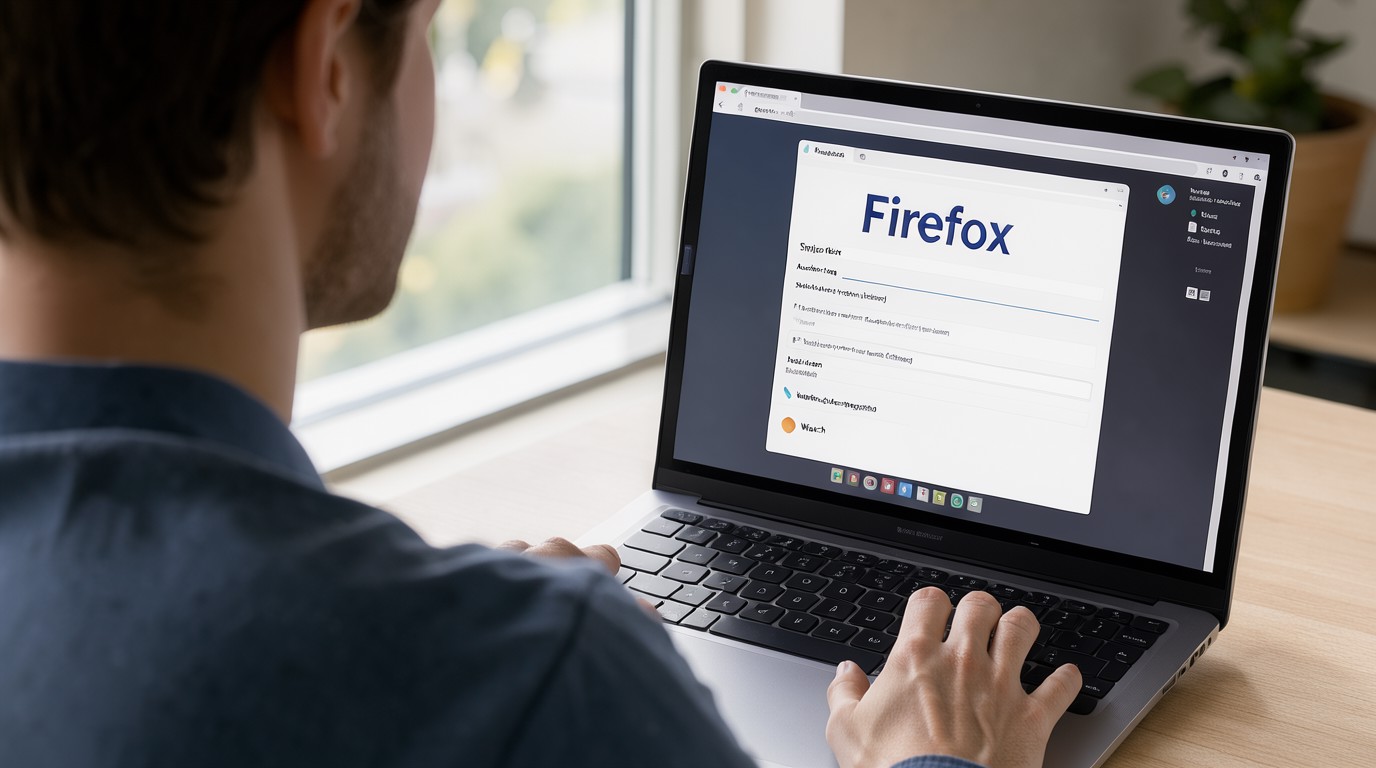 ภาพสร้างด้วย AI (ไม่ใช่ภาพถ่ายจริง) ประกอบข่าว Firefox อัปเดต Smart Window ให้กรอกฟอร์มออนไลน์อัตโนมัติ และเฝ้าดูหน้าเว็บแทนได้