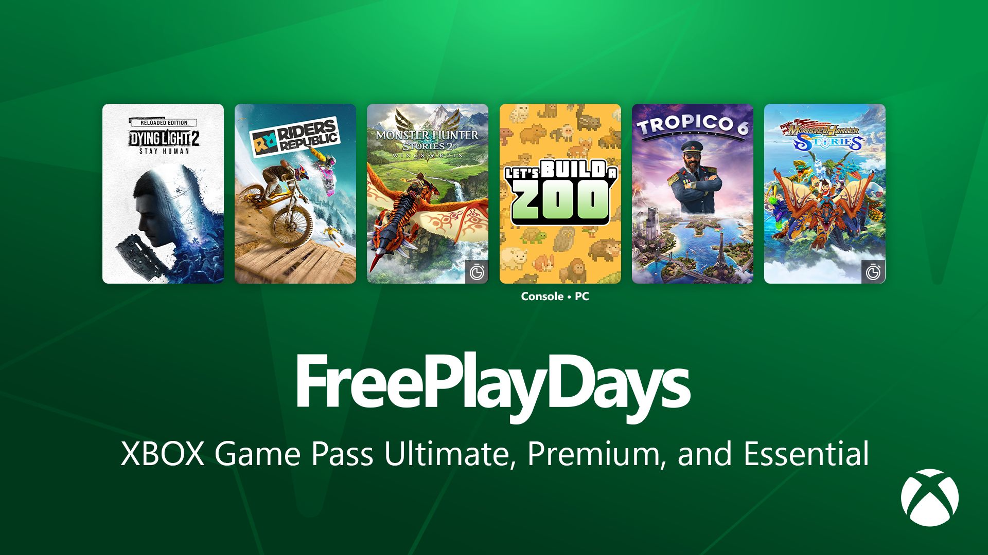 ภาพจาก Xbox ประกอบข่าว Xbox เปิด Free Play Days ให้ลอง Dying Light 2, Riders Republic และ Monster Hunter Stories ฟรี