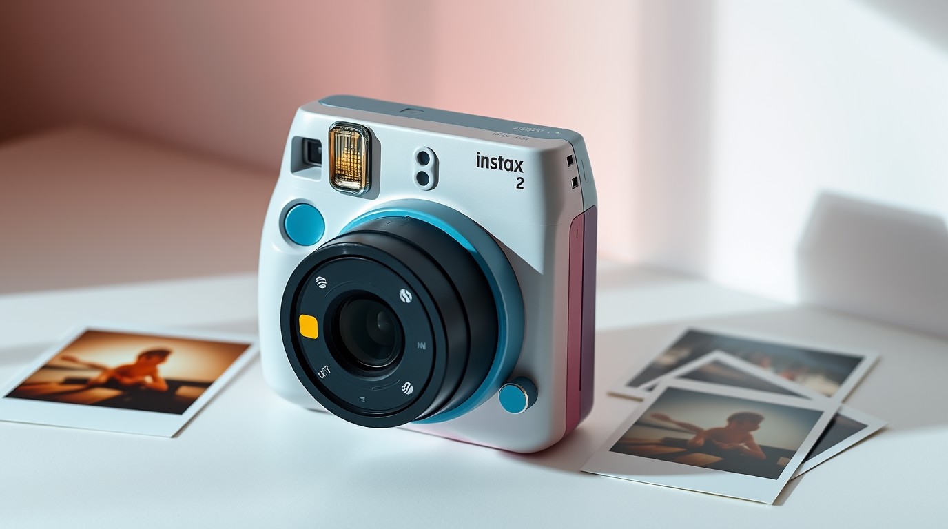 ภาพสร้างด้วย AI (ไม่ใช่ภาพถ่ายจริง) ประกอบข่าว Fujifilm เปิดตัวกล้องฟิล์มสำเร็จรูป Instax Square 2 เพิ่มฟิลเตอร์ปรับสีแบบอนาล็อก
