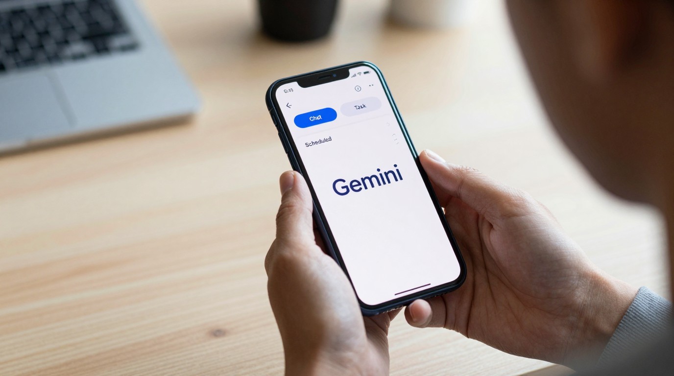 ภาพสร้างด้วย AI (ไม่ใช่ภาพถ่ายจริง) ประกอบข่าว Gemini ปรับหน้าแชท ดึง Spark เข้ามาอยู่ในแอปหลักผ่านปุ่ม Task