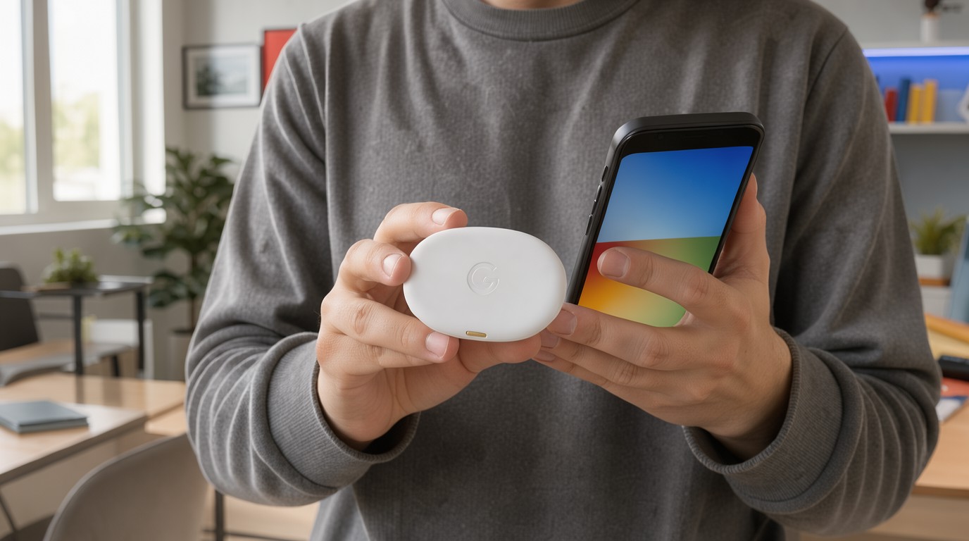 ภาพสร้างด้วย AI (ไม่ใช่ภาพถ่ายจริง) ประกอบข่าว Google Find Hub เตรียมเพิ่มระบบแจ้งเตือนลืมของ พร้อมโซนปลอดการแจ้งเตือนที่บ้าน