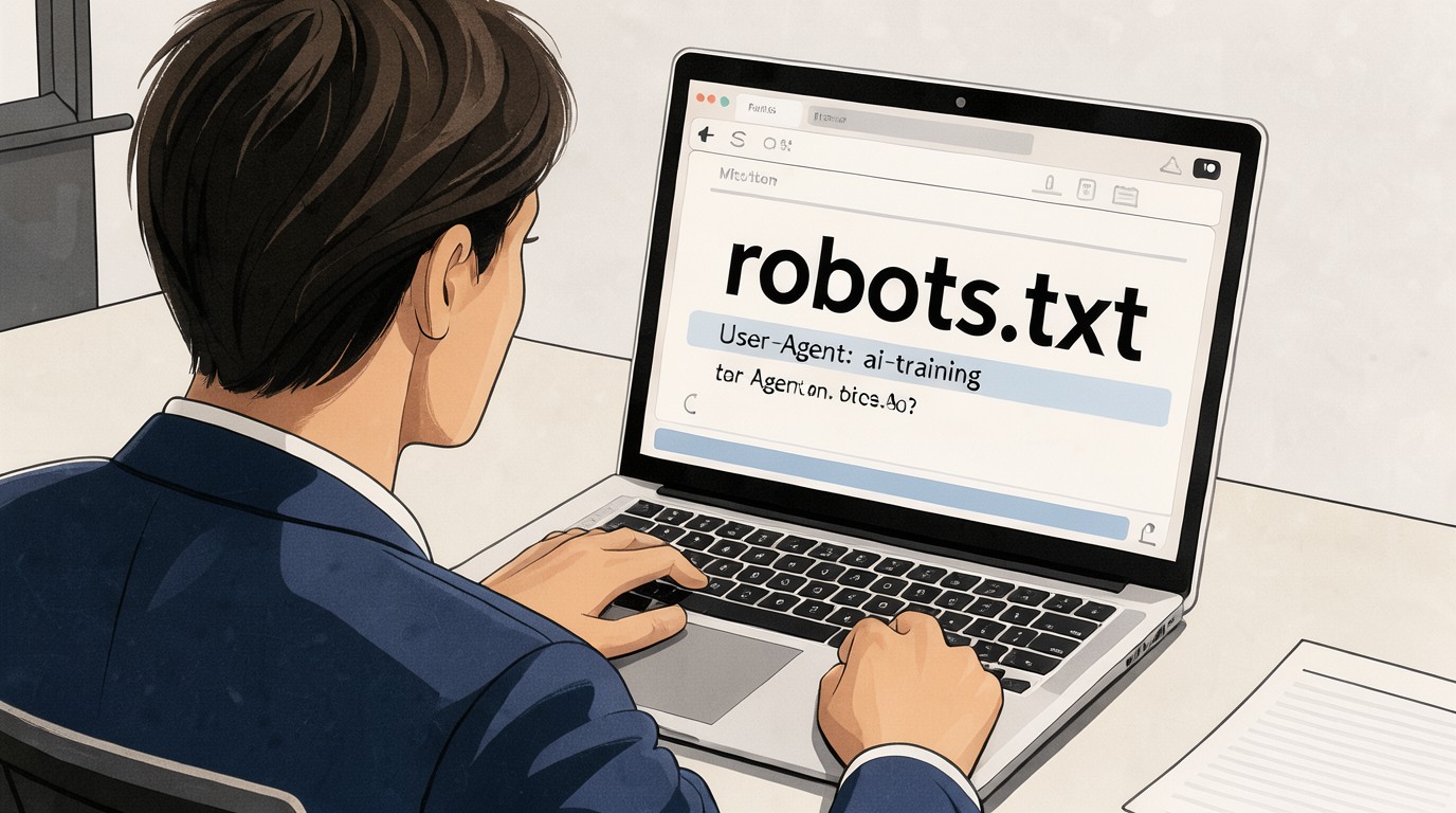 ภาพสร้างด้วย AI (ไม่ใช่ภาพถ่ายจริง) ประกอบข่าว Google ร่วม OpenAI, Anthropic รับคำสั่งใหม่ใน robots.txt ให้เว็บบล็อกการเก็บข้อมูลเทรน AI