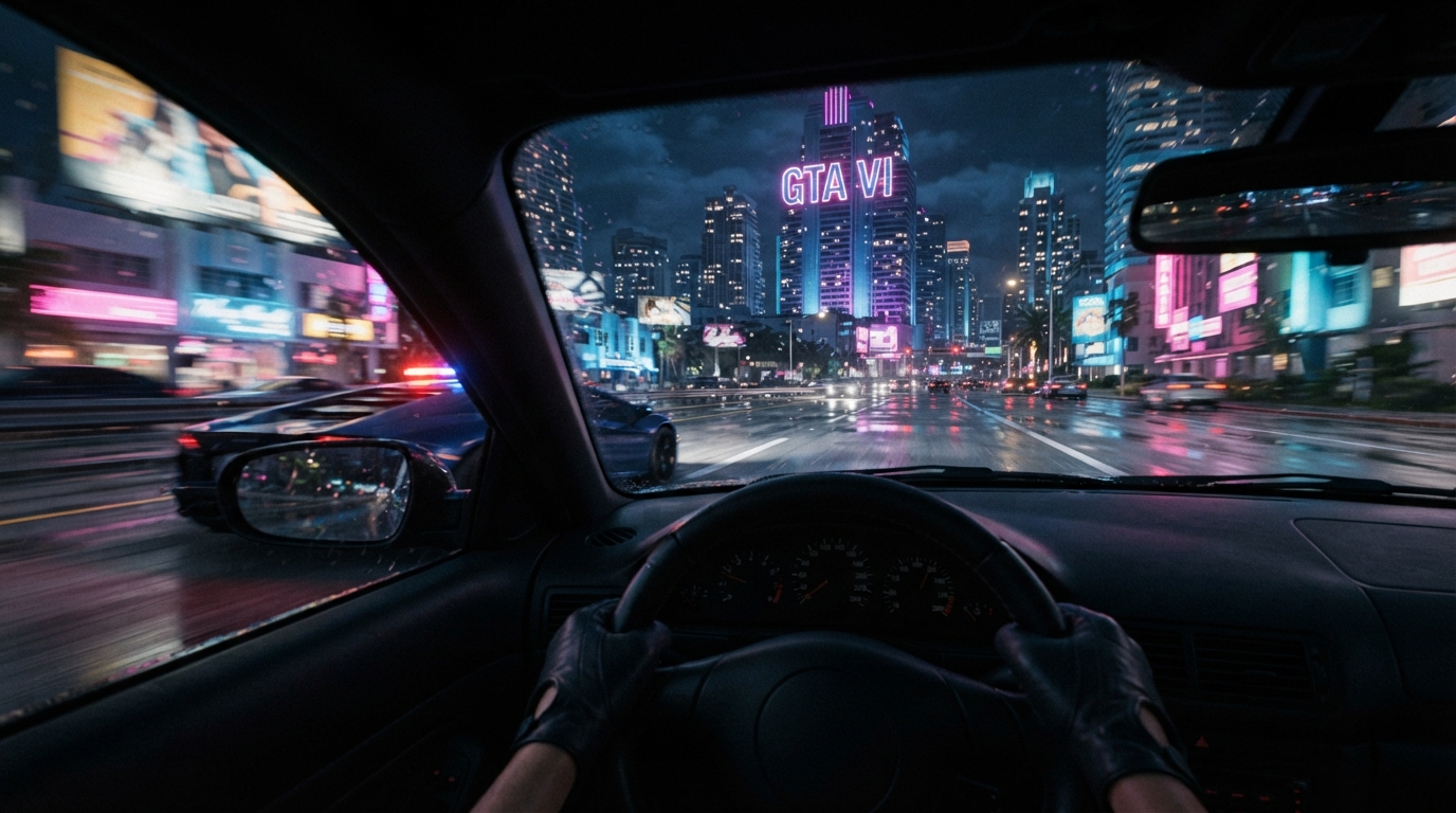 ภาพสร้างด้วย AI (ไม่ใช่ภาพถ่ายจริง) ประกอบข่าว GTA VI ครองอันดับ 1 ชาร์ตความสนใจบันเทิงของ ScreenShare ก่อนเปิดตัว 19 พฤศจิกายน