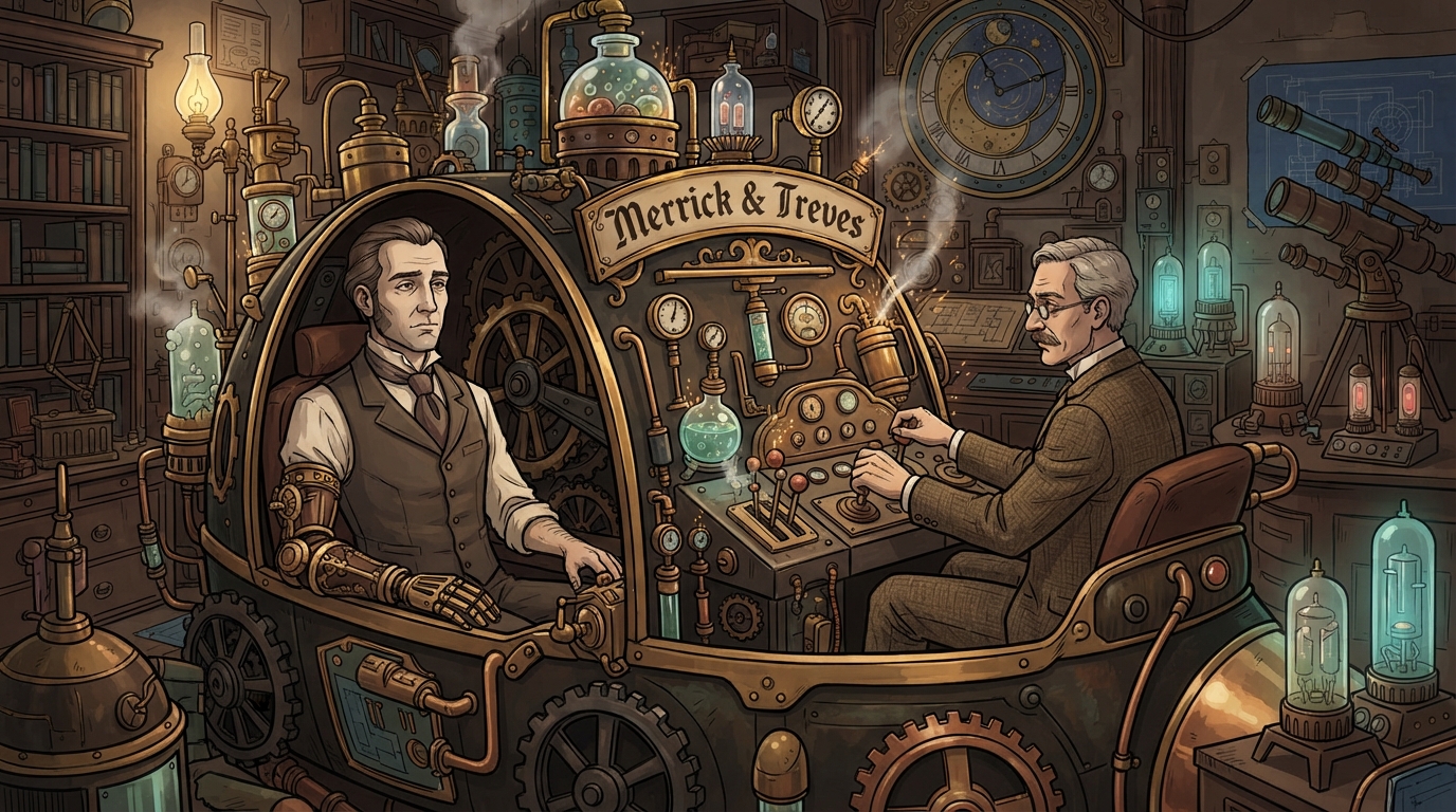 ภาพสร้างด้วย AI (ไม่ใช่ภาพถ่ายจริง) ประกอบข่าว HBO สั่งผลิต Merrick & Treves การ์ตูนตลกใหม่จากทีม Archer 2 ซีซันเต็ม