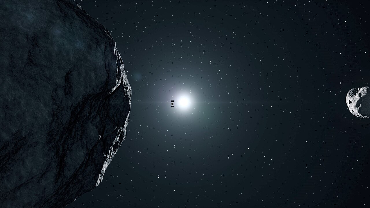 ภาพประกอบ: Hera glides past Didymos