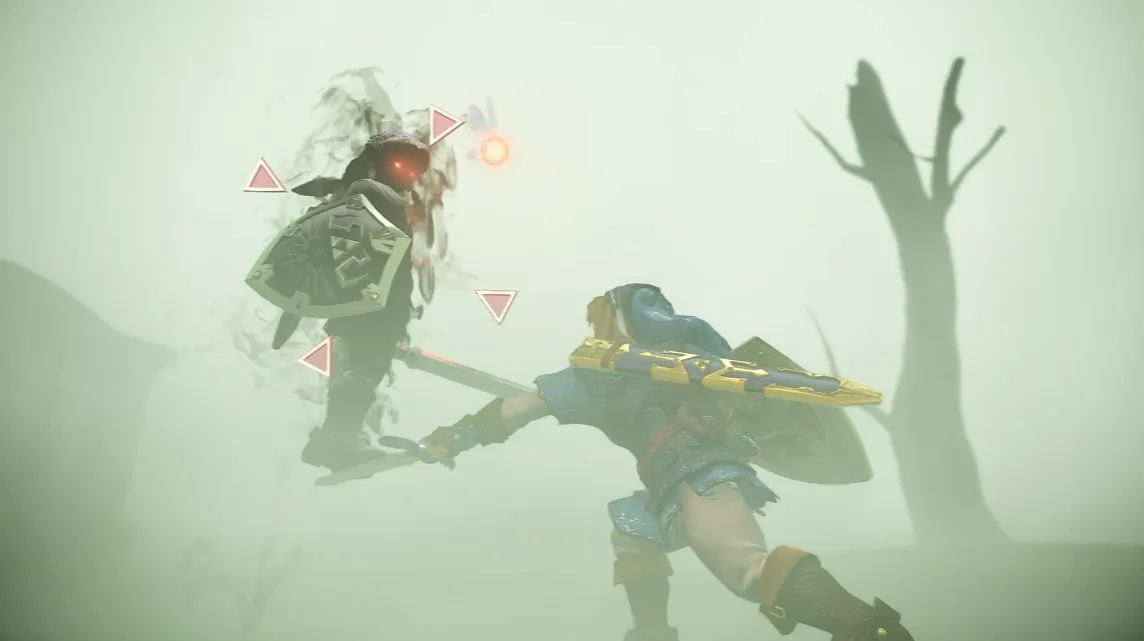 ภาพโปรโมตทางการจาก Nintendo (ภาพประชาสัมพันธ์) ผ่าน IGN ประกอบข่าว นินเทนโดเผยตัวอย่างใหม่ The Legend of Zelda: Ocarina of Time Remake เผยโฉม Dark Link ครั้งแรก
