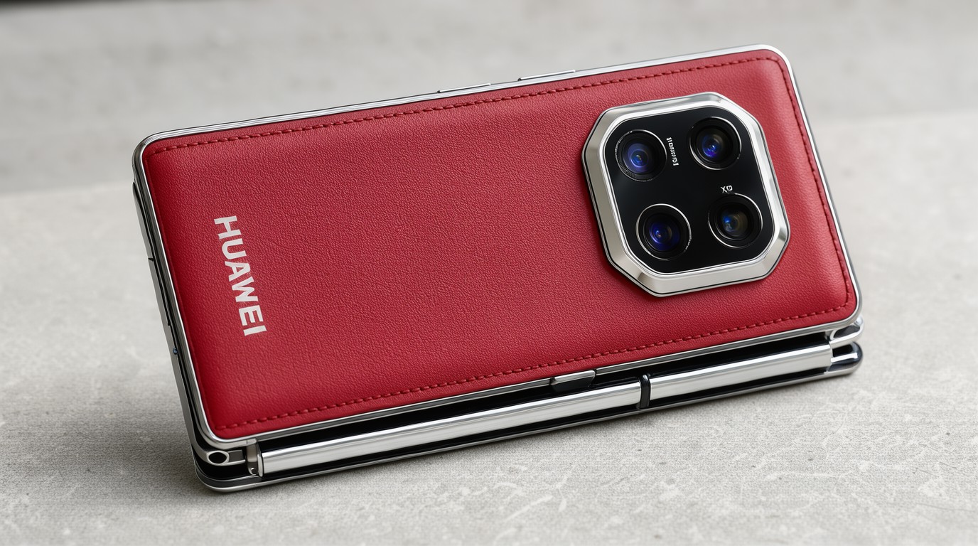 ภาพสร้างด้วย AI (ไม่ใช่ภาพถ่ายจริง) ประกอบข่าว หลุดสเปก Huawei Mate X8 จอใหญ่ขึ้น แบตอย่างน้อย 6,000 mAh