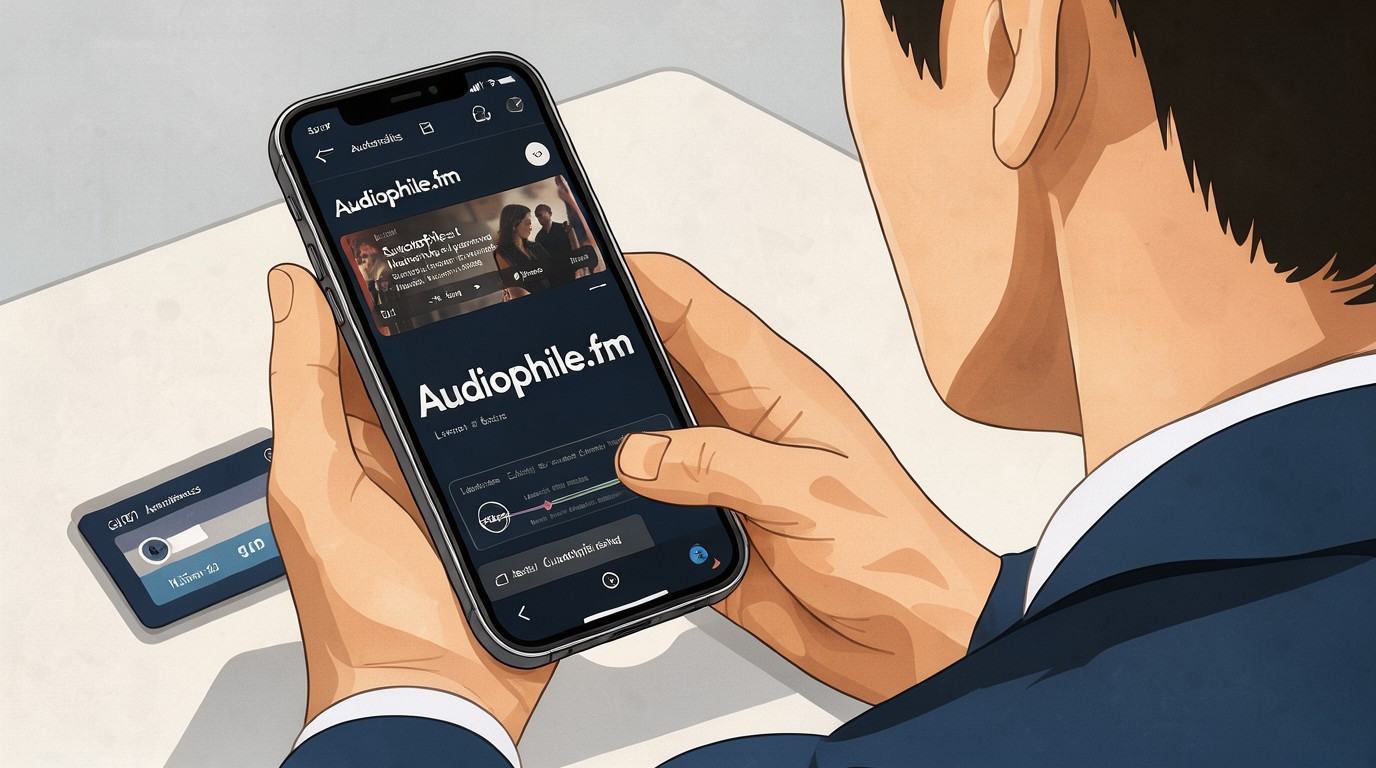 ภาพสร้างด้วย AI (ไม่ใช่ภาพถ่ายจริง) ประกอบข่าว Audiophile.fm แอปฟังวิทยุเสียง FLAC ฟรี ไม่มีโฆษณา ไม่ต้องสมัครสมาชิก