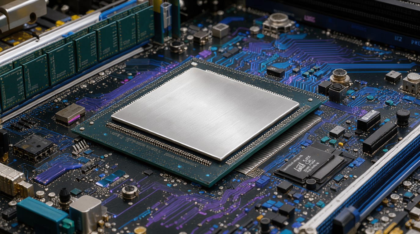 ภาพสร้างด้วย AI (ไม่ใช่ภาพถ่ายจริง) ประกอบข่าว Intel เผลอยืนยัน Raptor Lake Next ผ่านไดรเวอร์ภายใน ใช้เมนบอร์ด LGA-1700 เดิมได้