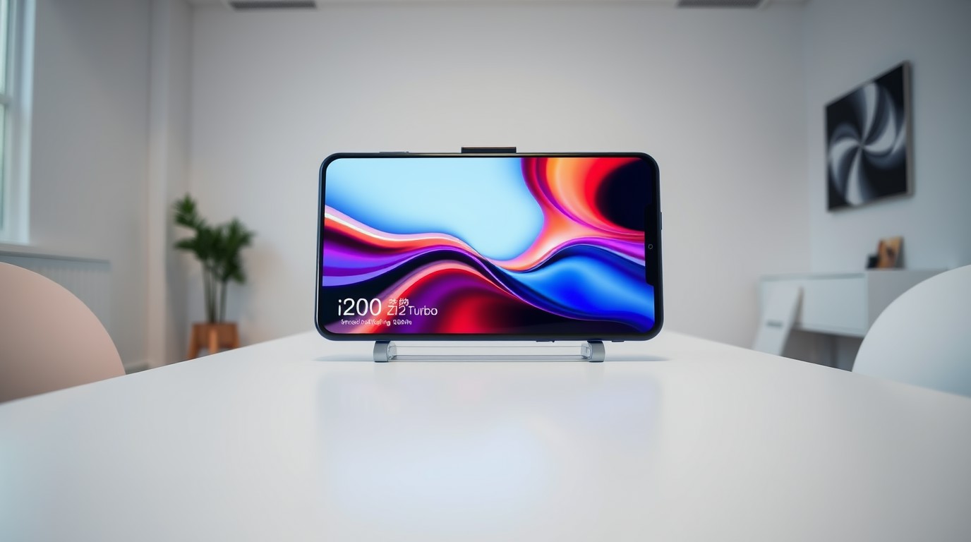 ภาพสร้างด้วย AI (ไม่ใช่ภาพถ่ายจริง) ประกอบข่าว หลุดสเปก iQOO Z12 Turbo หรือ iQOO 16R ใช้ชิป Snapdragon รุ่นใหม่