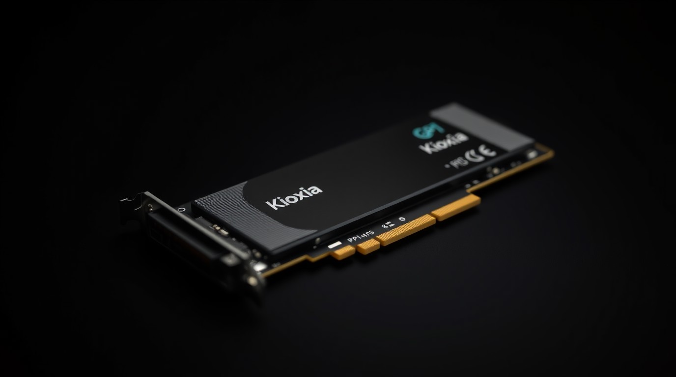 ภาพสร้างด้วย AI (ไม่ใช่ภาพถ่ายจริง) ประกอบข่าว Kioxia เปิดตัว SSD GP1 รุ่นใหม่ ความเร็วทะลุ 20 ล้าน IOPS ส่วนหนึ่งของแผนท้าชิงตลาด DRAM สาย AI