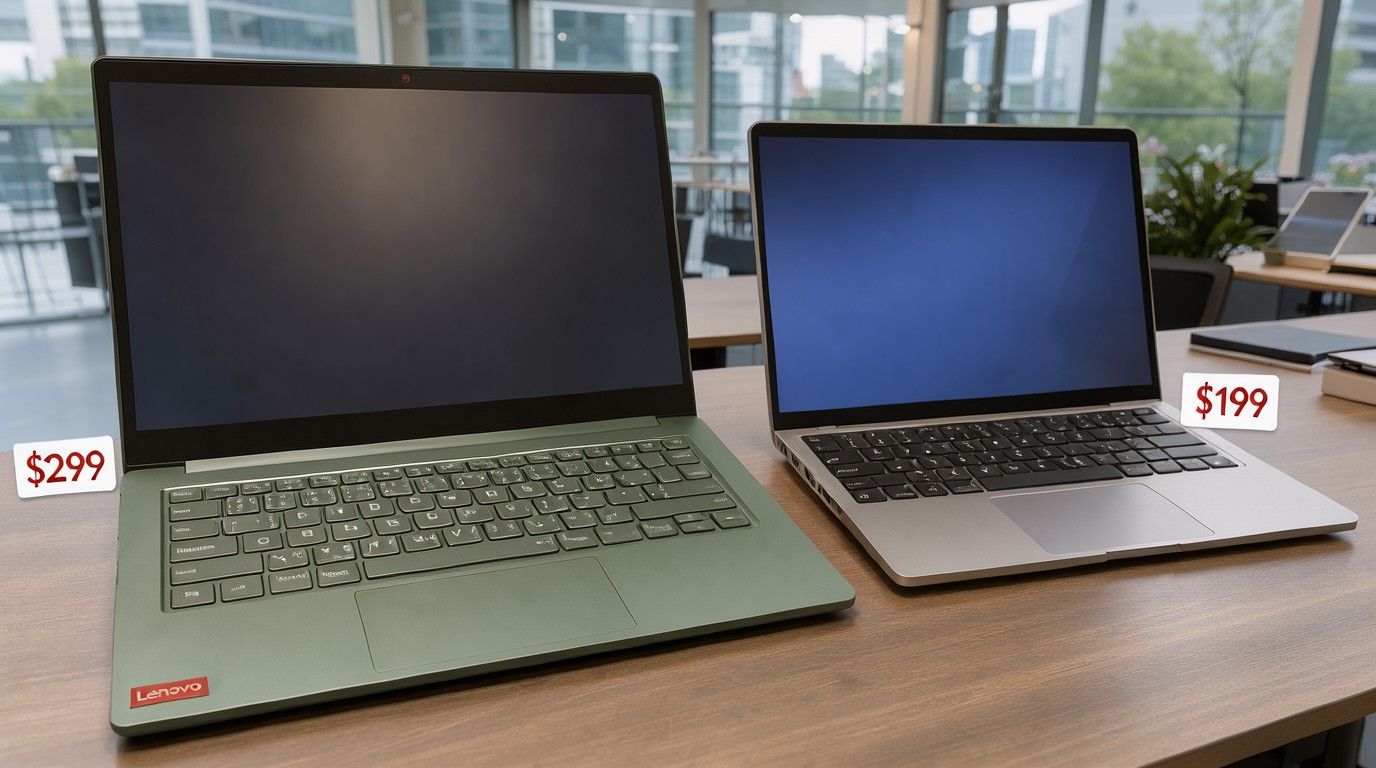 ภาพสร้างด้วย AI (ไม่ใช่ภาพถ่ายจริง) ประกอบข่าว Lenovo ขาย IdeaPad Vibe รุ่น Snapdragon เร็วกว่ากำหนด 1 เดือน แต่ราคาพุ่งแรงกว่าที่เคยประกาศ