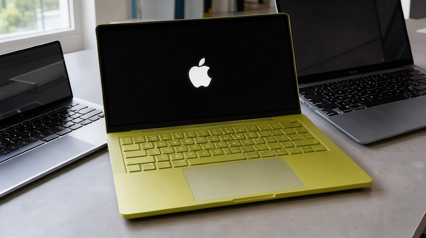 ภาพสร้างด้วย AI (ไม่ใช่ภาพถ่ายจริง) ประกอบข่าว ตลาด PC โลกร่วง 21% ใน Q3 2026 แต่ Apple รอดหนักน้อยกว่าด้วย MacBook Neo