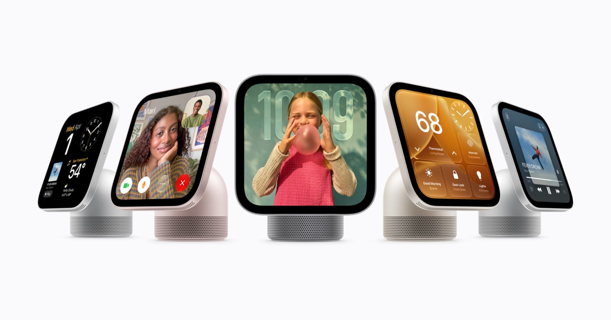 ภาพจาก Apple ประกอบข่าว Apple เปิดตัว HomeView หน้าจอสมาร์ตโฮม 7 นิ้ว พร้อม Siri AI ราคา 299 ดอลลาร์