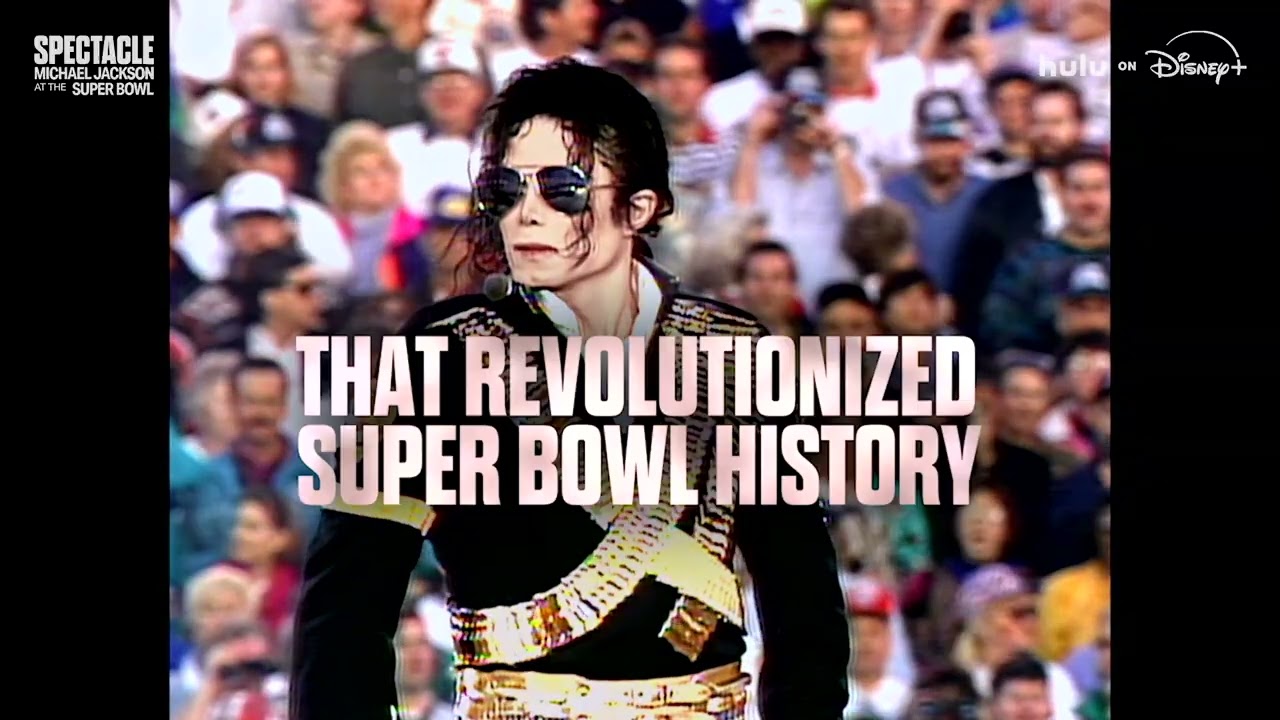 ภาพโปรโมตทางการจาก Hulu ประกอบข่าว Hulu และ ESPN เตรียมฉายสารคดีการแสดงของ Michael Jackson ใน Super Bowl ปี 1993