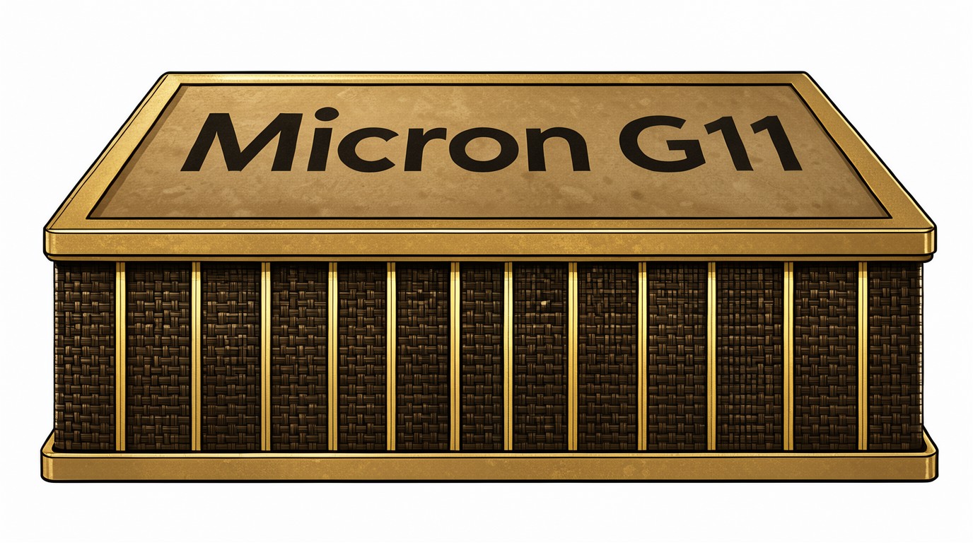 ภาพสร้างด้วย AI (ไม่ใช่ภาพถ่ายจริง) ประกอบข่าว Micron เผยแผน NAND รุ่นใหม่ G11 เลเยอร์ทะลุ 400 ชั้น ความหนาแน่นเพิ่ม 2 เท่า