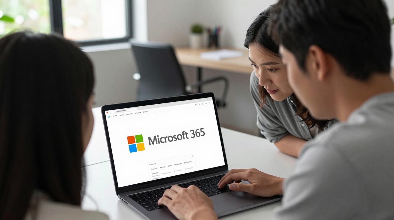 ภาพสร้างด้วย AI (ไม่ใช่ภาพถ่ายจริง) ประกอบข่าว Microsoft 365 Family เตรียมให้สมาชิกแชร์สิทธิ์ AI ของ Copilot ร่วมกันได้