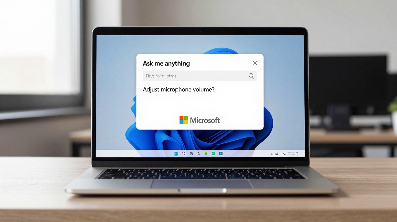 ภาพสร้างด้วย AI (ไม่ใช่ภาพถ่ายจริง) ประกอบข่าว Microsoft อาจแก้ปัญหาการค้นหาบน Windows ได้ ด้วยการเปลี่ยนเป็น chatbot
