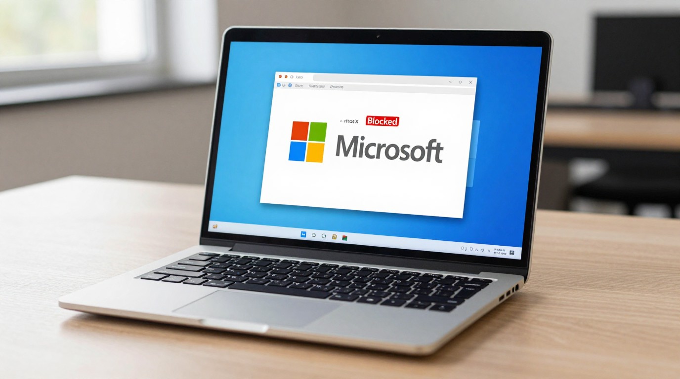 ภาพสร้างด้วย AI (ไม่ใช่ภาพถ่ายจริง) ประกอบข่าว Microsoft เตรียมบล็อกไฟล์แนบ .msix บน Outlook เริ่มพฤศจิกายนนี้