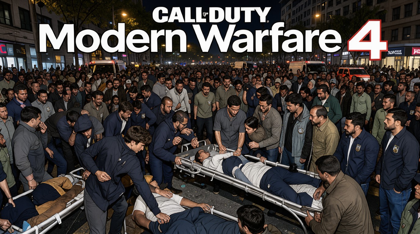 ภาพสร้างด้วย AI (ไม่ใช่ภาพถ่ายจริง) ประกอบข่าว Modern Warfare 4 ถูกวิจารณ์หนัก ใช้คลิปข่าวจริงเหตุการณ์ Itaewon ในฉากเปิดเกม