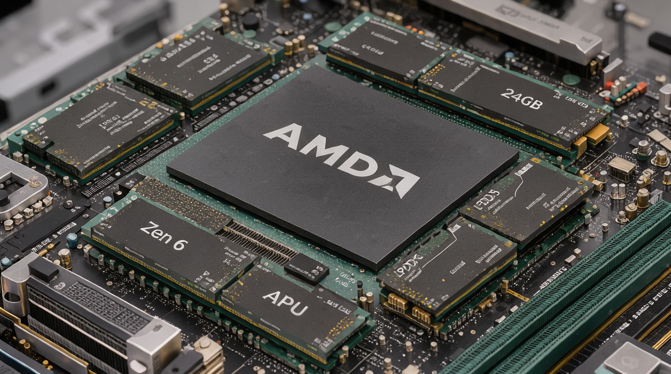 ภาพสร้างด้วย AI (ไม่ใช่ภาพถ่ายจริง) ประกอบข่าว ชิป AMD ลึกลับโผล่ในเบนช์มาร์ก มี RAM 24GB คาดเล็งใช้ใน Steam Deck รุ่นต่อไป