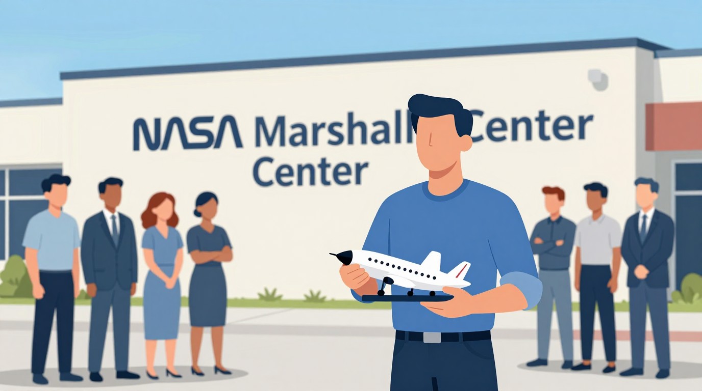 ภาพสร้างด้วย AI (ไม่ใช่ภาพถ่ายจริง) ประกอบข่าว NASA แต่งตั้ง Stephen Cash นั่งแท่นผู้อำนวยการ Marshall Space Flight Center