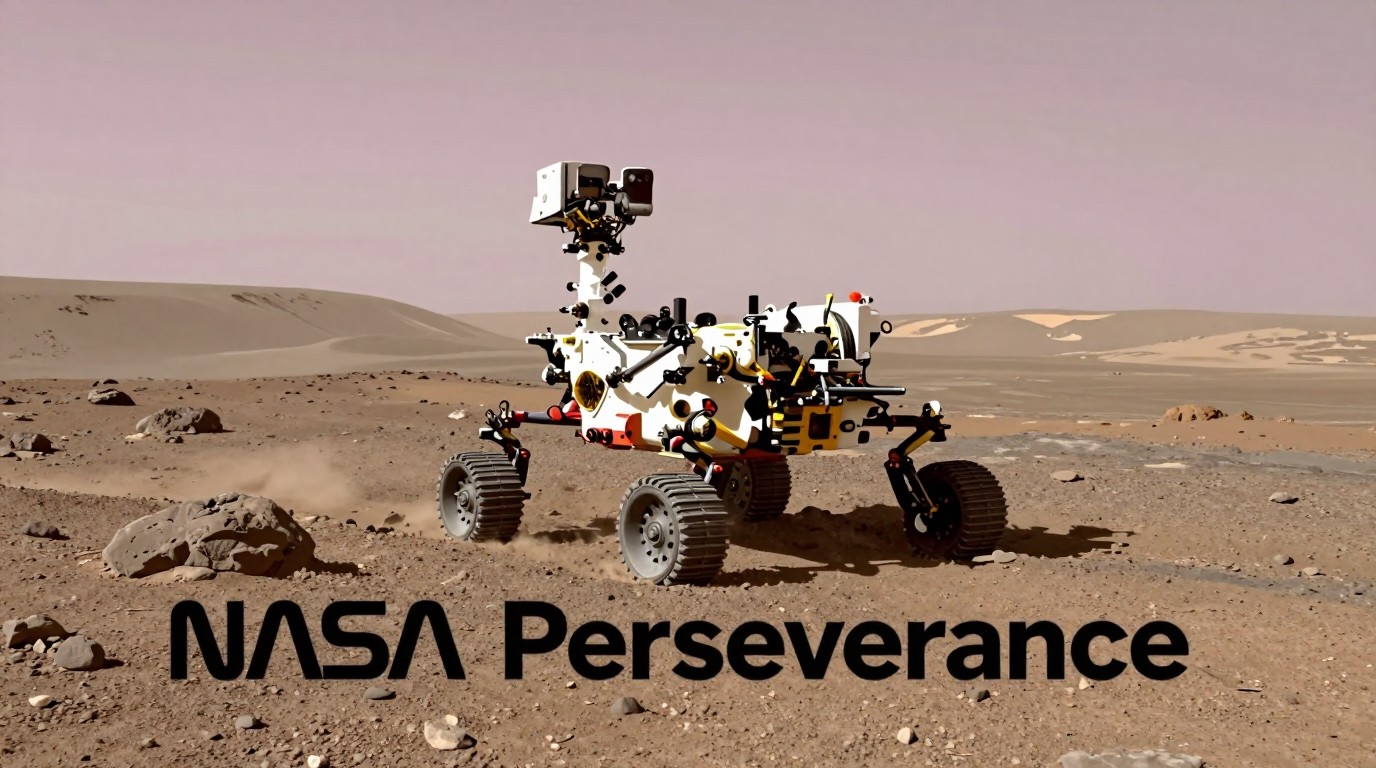 ภาพสร้างด้วย AI (ไม่ใช่ภาพถ่ายจริง) ประกอบข่าว ยาน Perseverance ของ NASA ทำลายสถิติแล่นบนดาวอังคารไกลสุดในประวัติศาสตร์